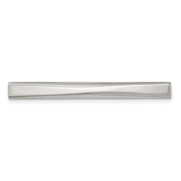 Stainless Steel Polished Convex Tie Bar, 5.4 x 52mm - Picture 1 of 4